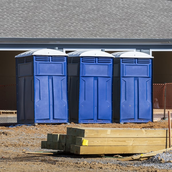 is there a specific order in which to place multiple porta potties in Crystal Lakes